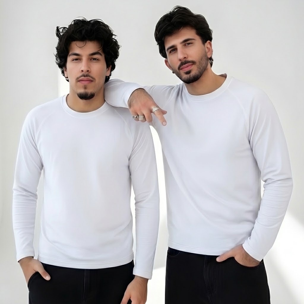 Kit 2 Camisetas Masculinas Manga Longa Dry Fit para Academia, Esportes e Lazer