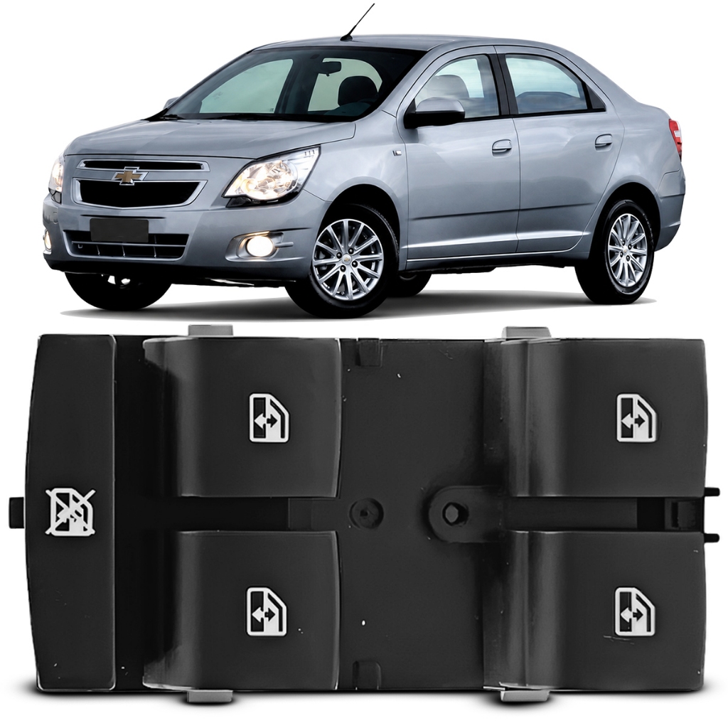Botão Comando Vidro Elétrico Cobalt 2013 a 2015 Trava Vidro Traseiro