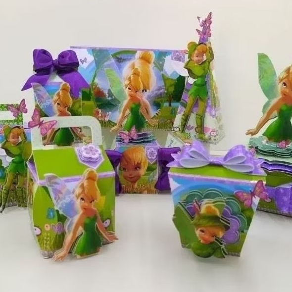 Kit Festa Tinkerbell Fada Sininho -  Lembrancinha Aniversário Personalizada