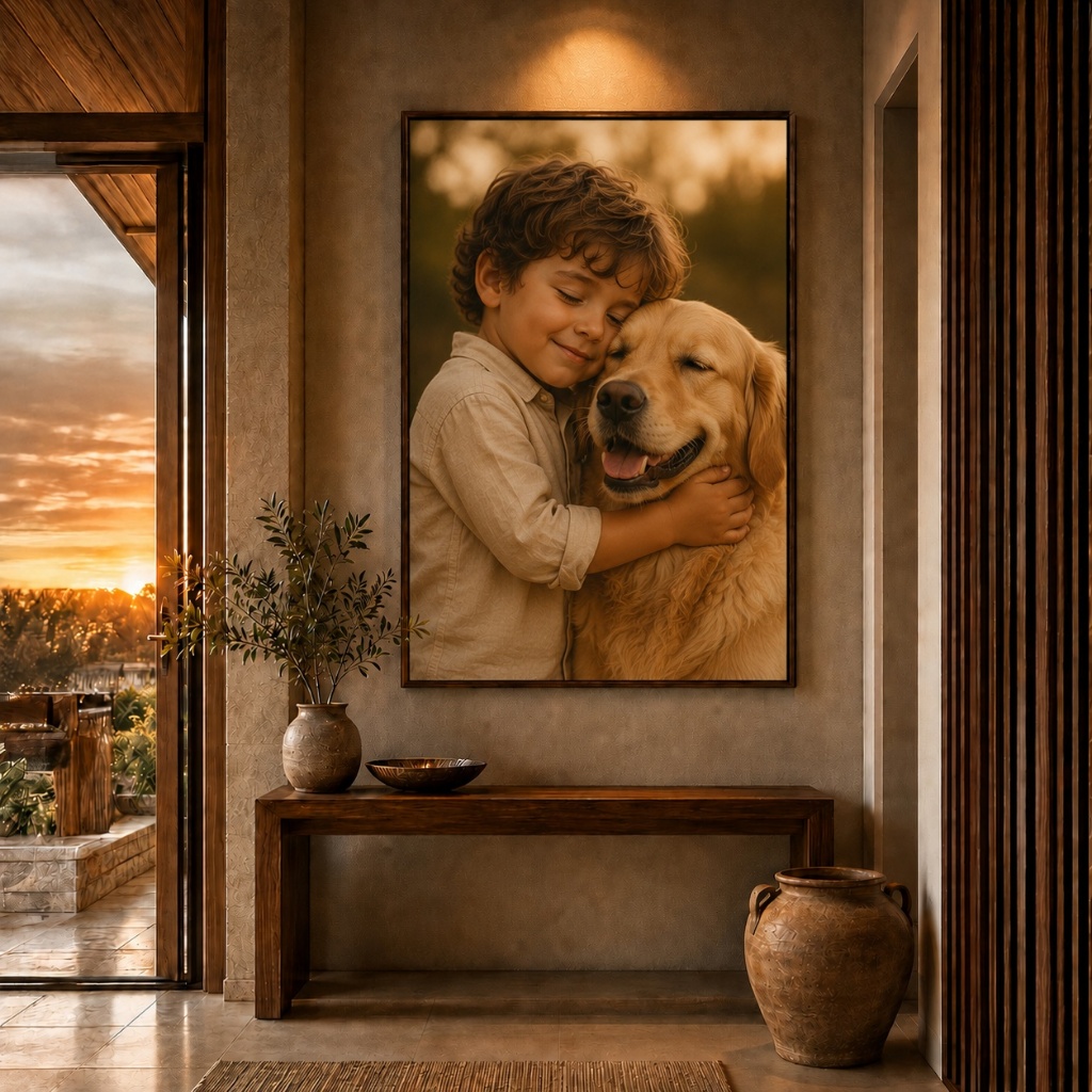 Quadro Personalizado com Foto Decorativo Com Vidro e Moldura Para Quarto Sala Es