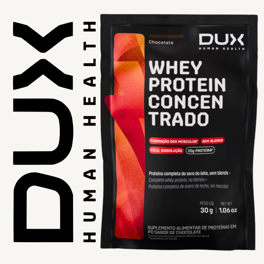 Dux Sache Cappuccino - Whey Protein Dux Sache - Todos Sabores (Valor Unitario)
