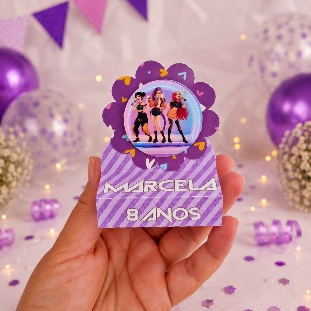 PORTA BIS DUPLO GUERREIRAS K-POP/GUERREIRAS KPOP PERSONALIZADAS/LEMBRANCINHAS DE FESTA/ANIVERSÁRIO/GUERREIRAS KPOP