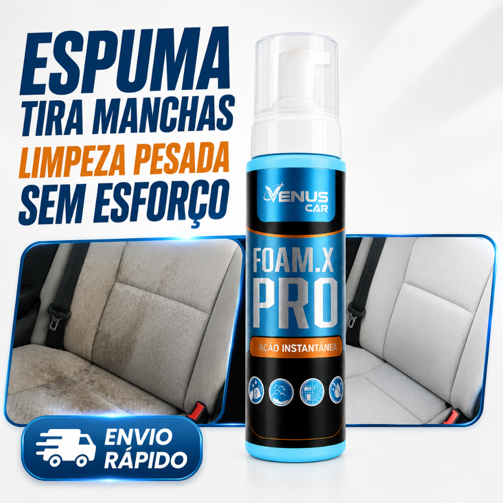 Espuma Tira Manchas Limpeza Pesada Sem Esforço | Automotivo e Multissuperfícies Vênus Car
