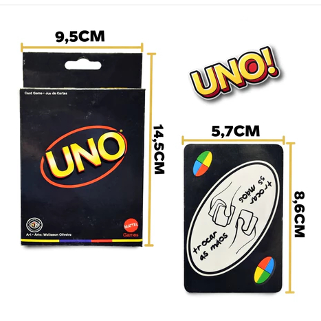 UNO Preto Black Edição Limitada Minimalista Design Clássico e Exclusivo - Mattel Genérico