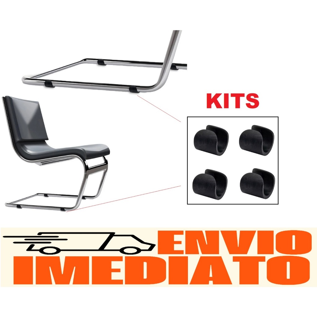Kit Sapata Para Cadeira de Tubo Protetor Pezinho Tubular 19mm a 25mm 3/4 a 1"