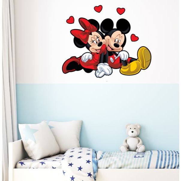 Adesivo de Parede Minnie e Mickey Apaixonados