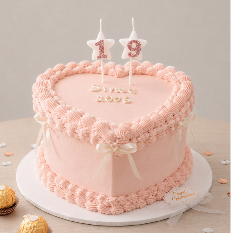 kit vela estrela glitter rosé para bolo de aniversário par 2 unidades