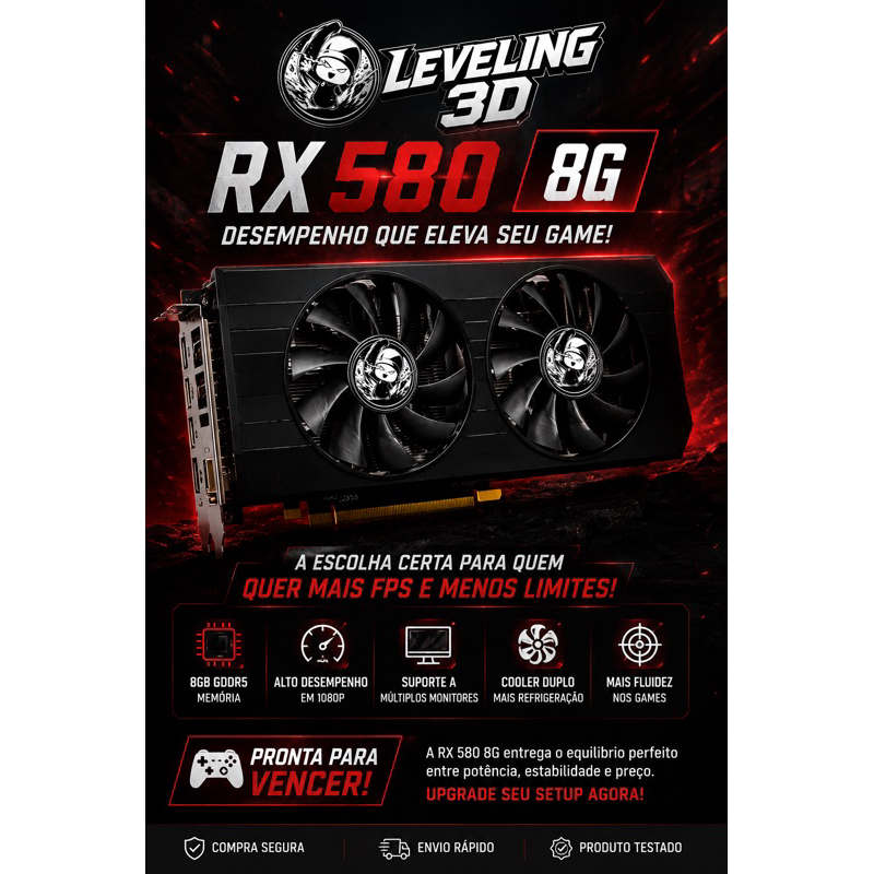 RX580 ( NOVO LACRADO)