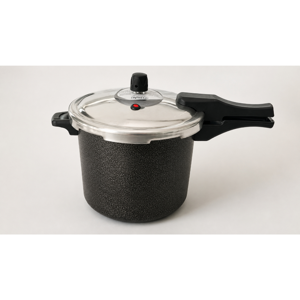 PANELA DE PRESSÃO 7,0 LITROS - FECHAMENTO EXTERNO - PRETO CRAQUELADO
