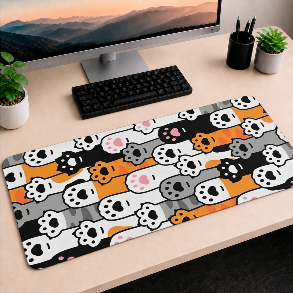 Mouse Pad gatinhos fofinhos femininos  90x40 Profissional Informática