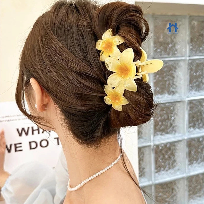 3PCS Grampo Cabelo Flor Presilha, Piranha Grande Medindo 10cm Elegante Para Toda Hora Envio Imediato.