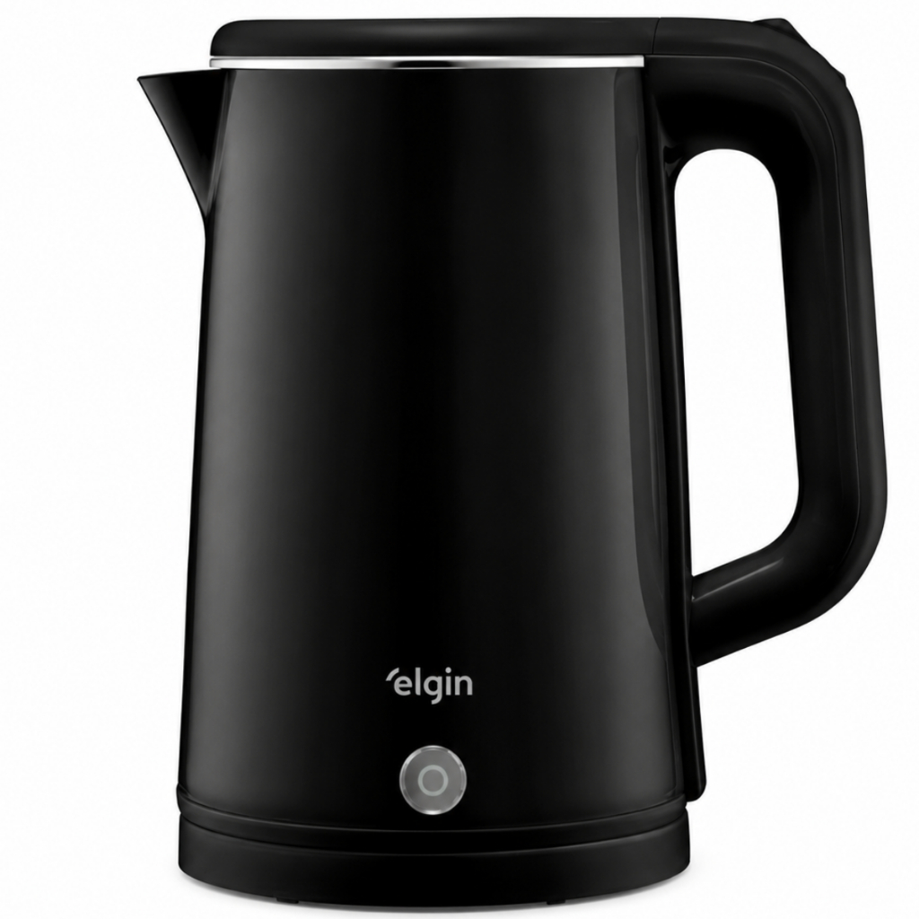 Chaleira Elétrica Elgin Slim 1.500W 220v 1,8L Desligamento Automatico Preta