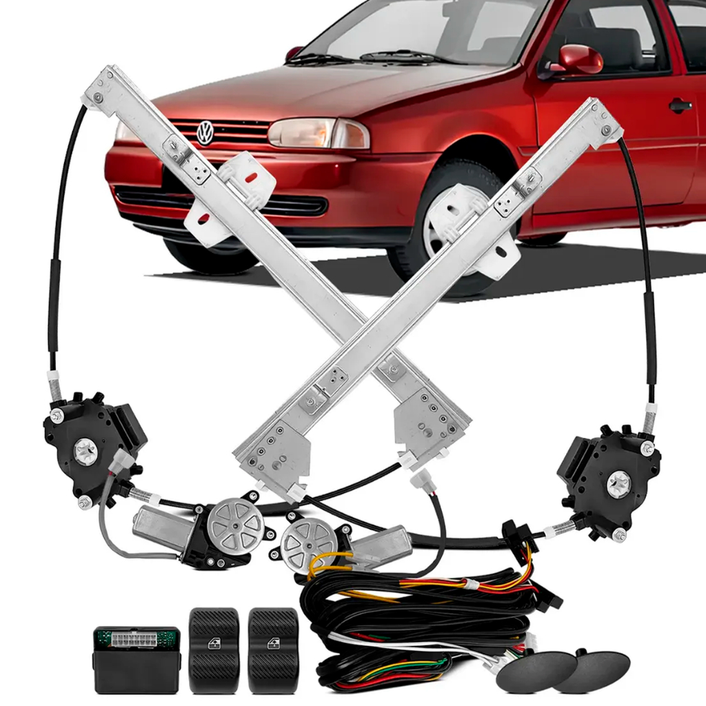 Kit Vidro Elétrico Inteligente Gol Special G2 2 Portas Completo
