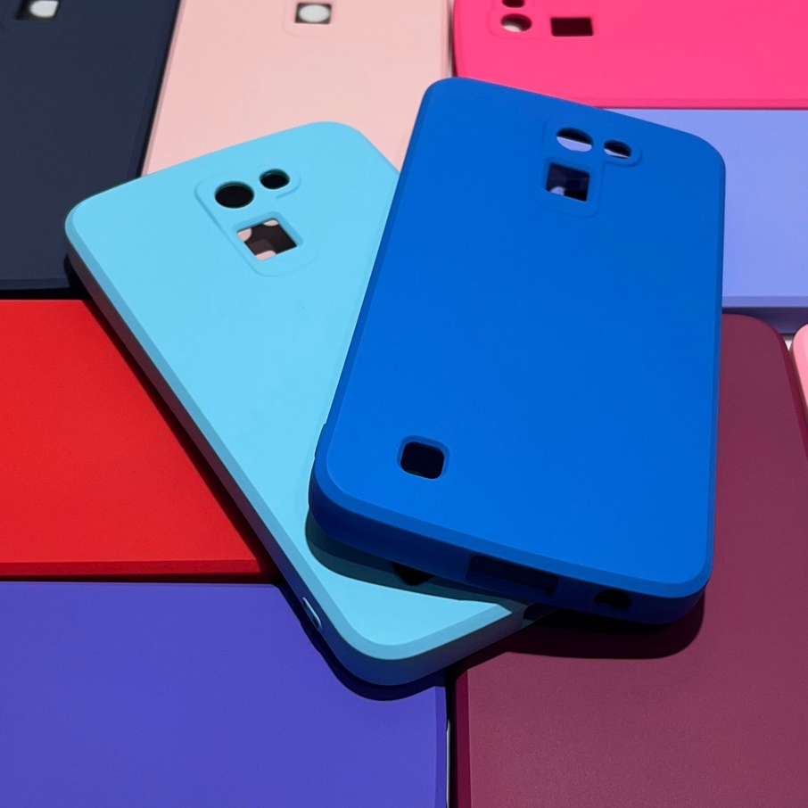 Capa Protetora para LG K10 Silicone com Proteção de Câmera Interior Aveludado Macia TPU Premium