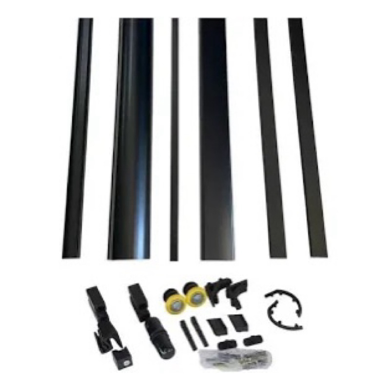 kit Alumínio Box Frontal F1 para banheiro -1,00 largura x 1,90 de Altura 1 fixa e 1 de correr.Nao acompanha o vidro.