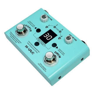 Pedal M-Vave Looper e Drum Lost Tempo 30 Baterias 11 Min Guitarra
