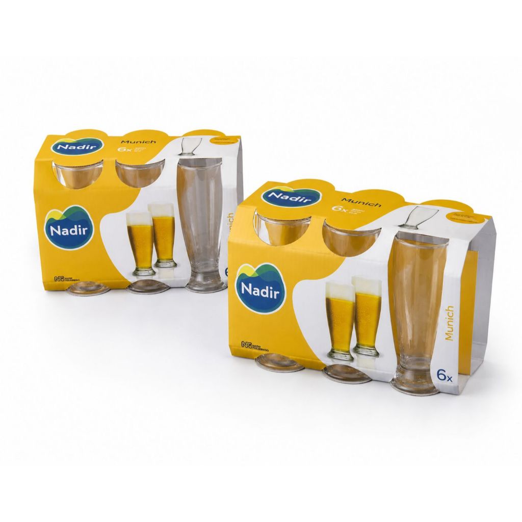 Kit 12 Copos Cerveja Tulipa Nadir 200ml Vidro Casa E Bares — imagem 2 de 2