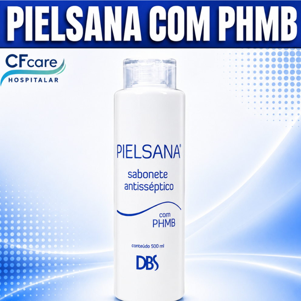 Sabonete Líquido Antisséptico Pielsana 100ml ou 500ml Antibacteriano Higienização Das Mãos Com PHMB