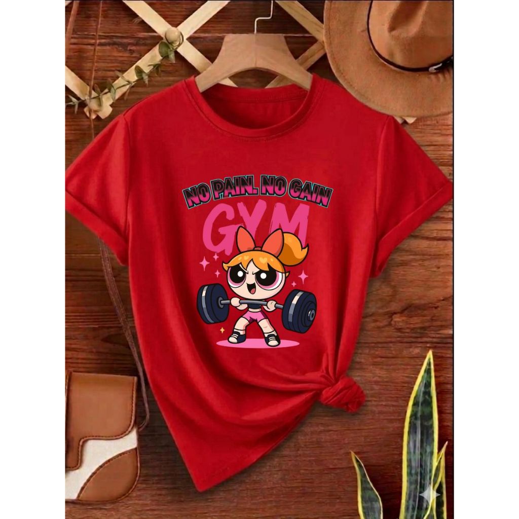 Camiseta Blusa Fitness Feminina Academia Estampada Florzinha Gym Crossfit Musculação Verão