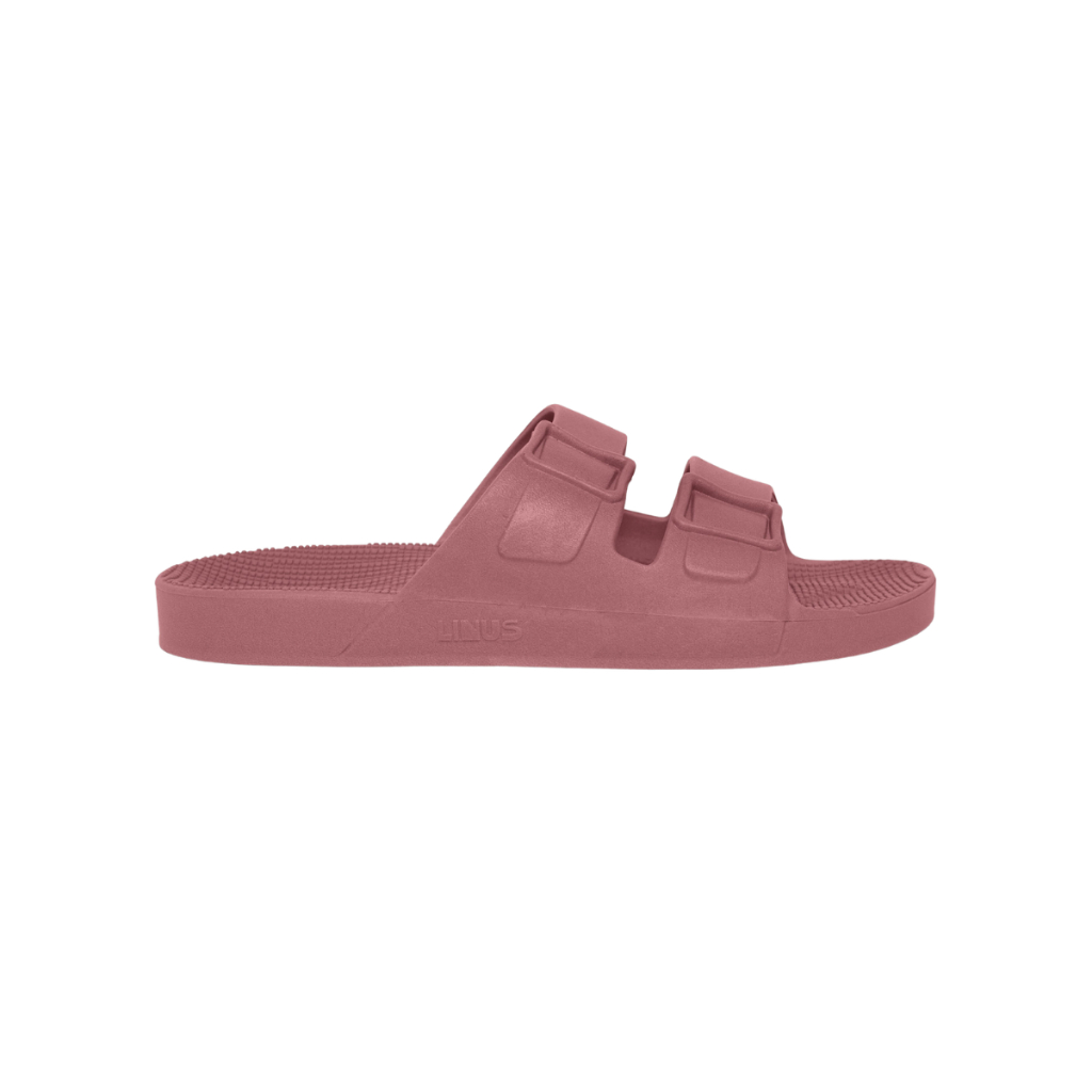 Sandália Chinelo Linus Vegana Unissex Slip On Palmilha Anatômica Antiderrapante Malva