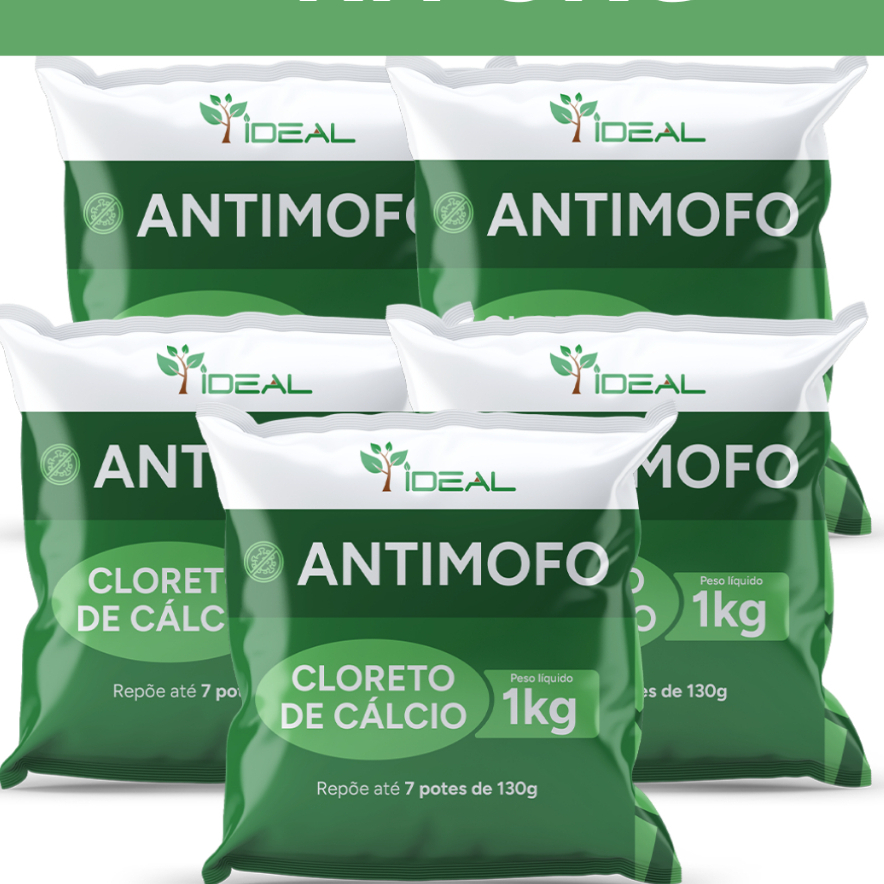 Cloreto de Cálcio Desumidificador Antimofo