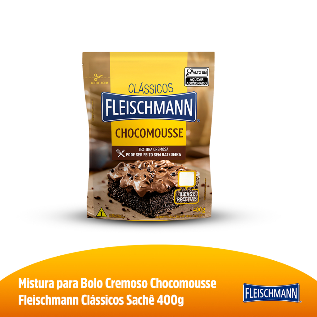 Fleischmann Sobremesa Mistura Para Bolo Chocomousse Sachê 400G