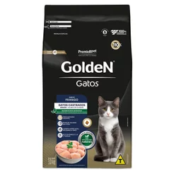 Ração Golden Para Gatos Sênior Castrados Sabor Frango 3Kg