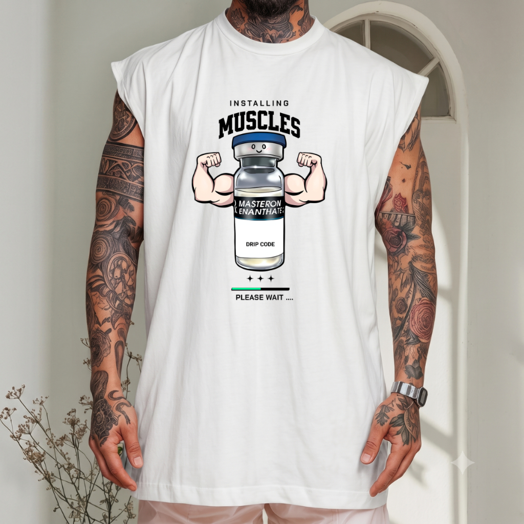Camiseta Regata Masculina Oversized Streetwear  Machão Academia Treino Musculação  Streetwear