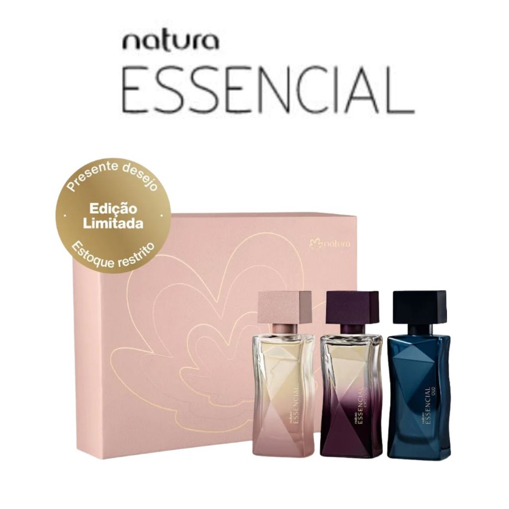Kit Presente Natura Essencial 3 Miniaturas (GARANTIA DE ORIGINALIDADE)