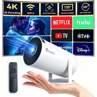 Projetor HY300 Original Portátil Smart Android 11 4K Ultra HD HDMI Wifi Bluetooth Alto Falante Embutido