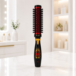 Escova Profissional Térmica com Cerdas Duplas Alisadora Modeladoras Profissional LV-36 Lu…