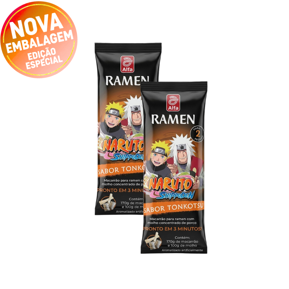 2x Ramen Tonkotsu Alfa instantâneo com caldo japonês