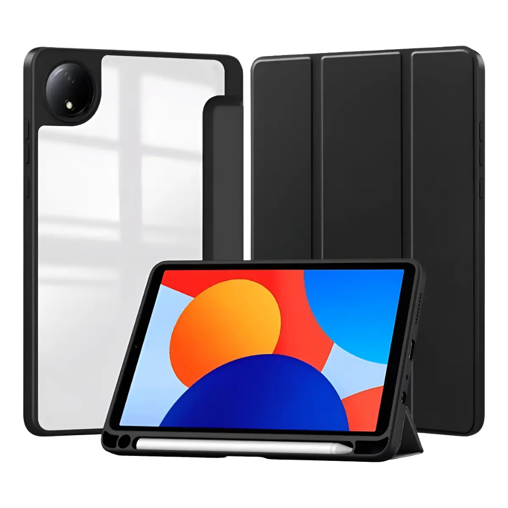 Capa Magnética Acrílica Para Xiaomi Redmi Pad SE 8,7" (2024) Com Suporte Para Caneta