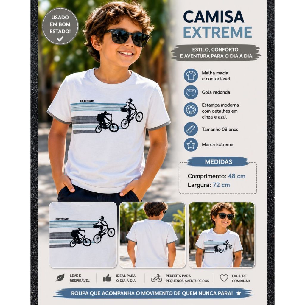 Camisa Infantil em Malha