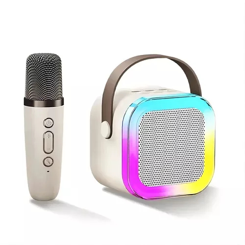 Caixa De Som C/ Microfones Karaokê Bluetooth - Brincadeiras em Família