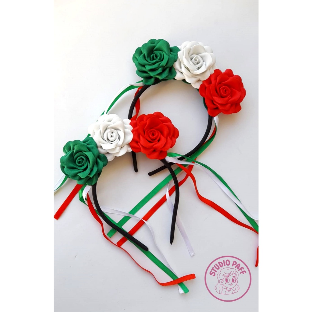 Tiara Bandeira do México Itália Infantil Acessório Bandeira Italiana