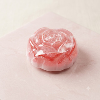 Sabonete Artesanal em Formato de Rosa 80g – Morango com Champagne + Extrato de Algas