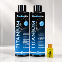 Kit Titanium Liss Extreme Nova Embalagem + Óleo De Argan 7ml