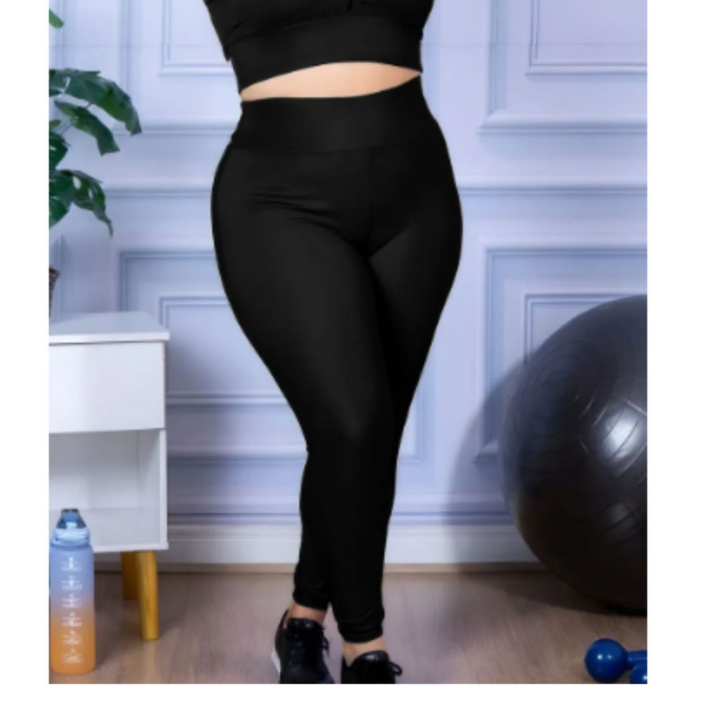Conjunto Fitness Feminino Academia Ioga Exercicio Pilates Kit Calça e Bermuda Legging Sem Transparência