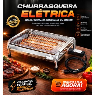 Churrasqueira Elétrica Metal Rio Super Grill 127V Oferta Especial