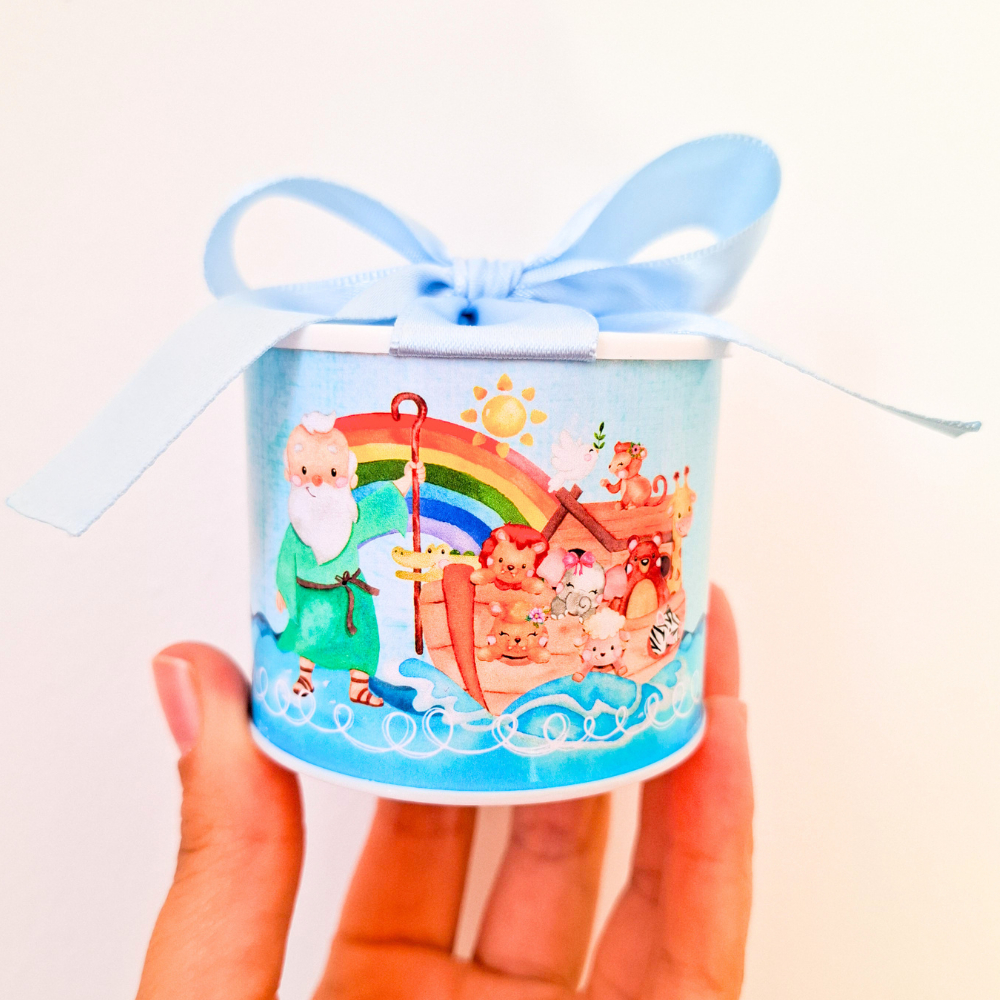 Kit Tubolata Personalizada Arca de Noé | Lembrancinhas para Festa Infantil | Aniversário | Maternidade |Chá de Bebê