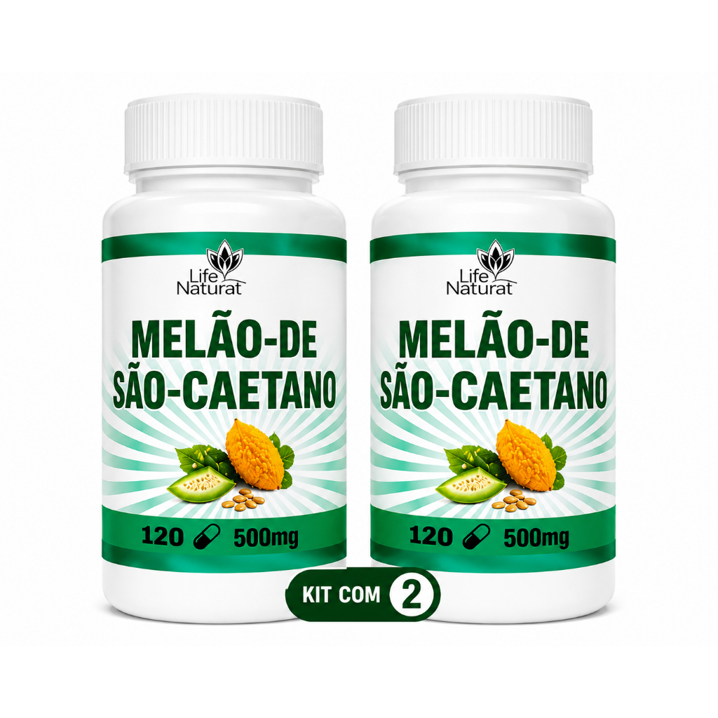 2x Melão de São Caetano 100% Puro e Natural - Benefícios para a Saúde - 60 Cápsulas
