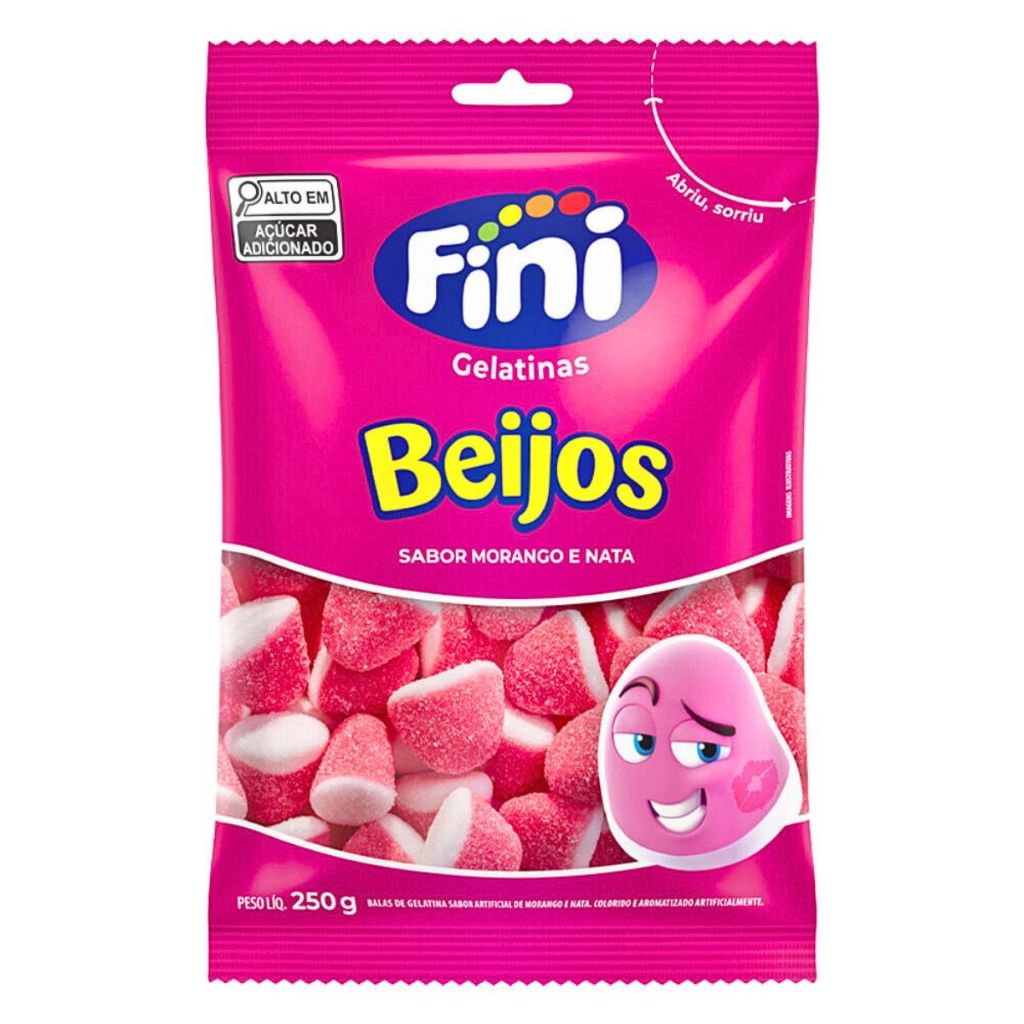 Fini Beijos De Morango 80g