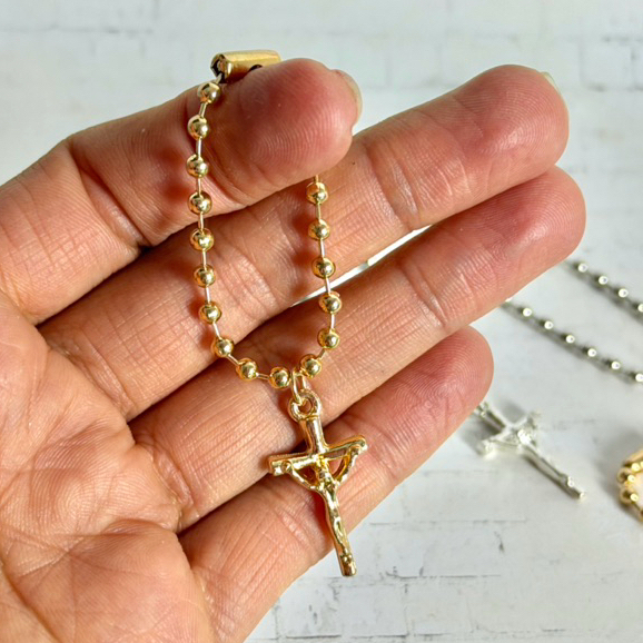 10 Mini tercinho para lembrancinhas terço batizado batismo lembrança batismo eucaristia crisma comunhão chaveiro brinde