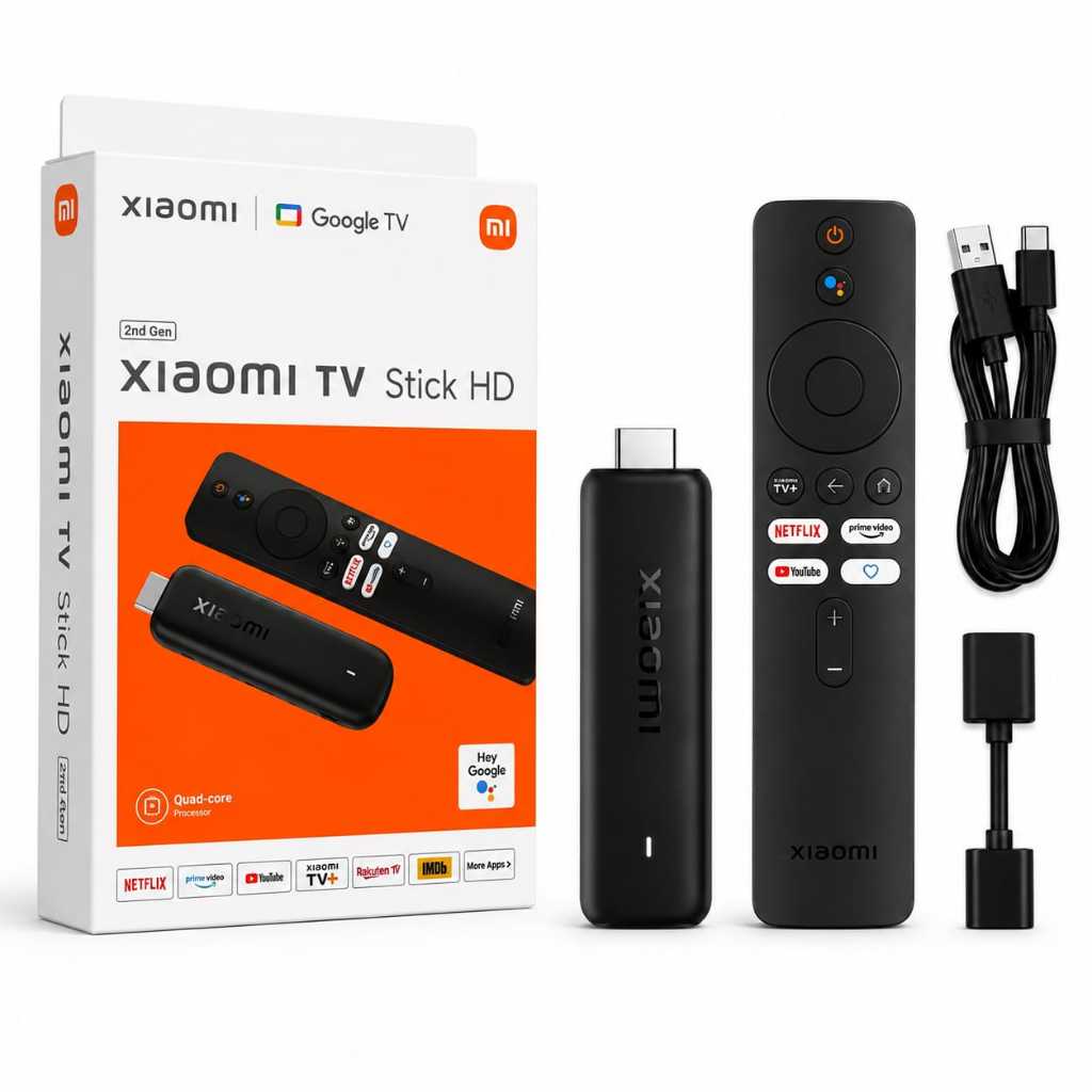 Xiaomi Mi TV Stick Resolução Ultra Hd Android TV 8GB Quad - Core Wifi 6 e Google