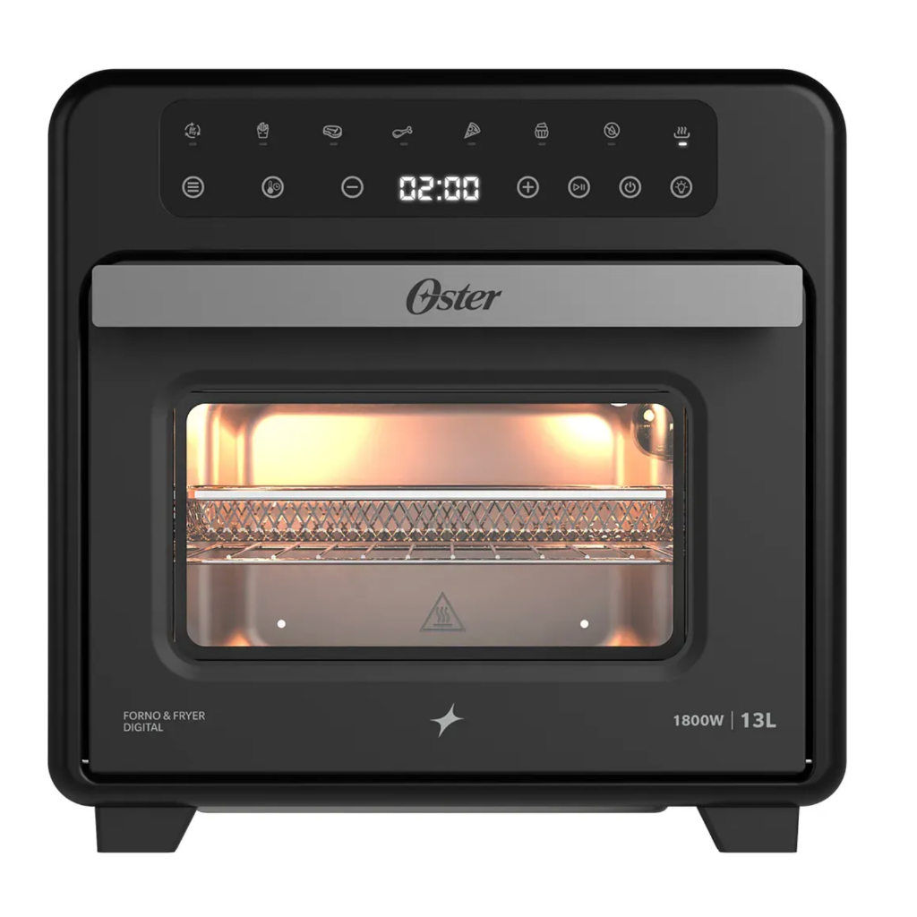 Forno e Fryer 13L Oster Multifunções Compact 8 em 1