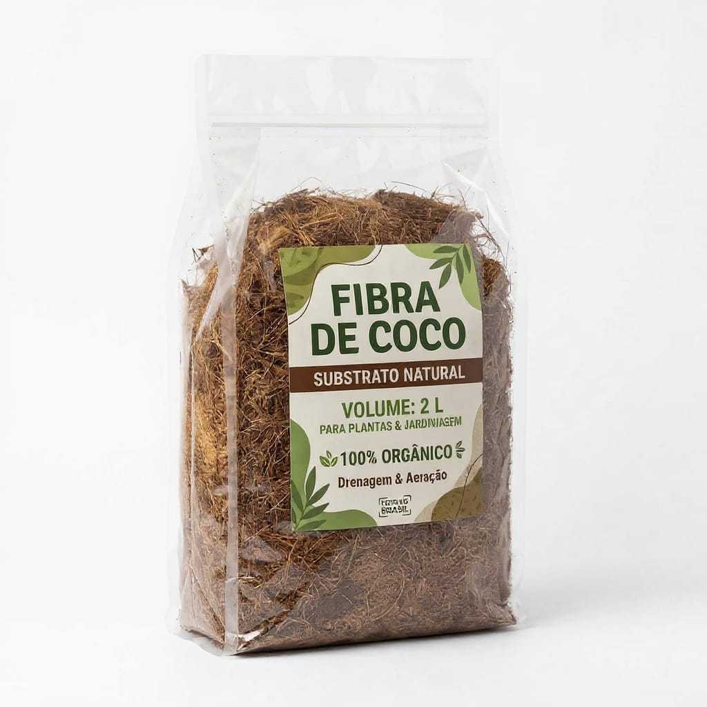 Fibra de Coco Para Plantas Substrato Para Vasos Orquídeas Jardinagem 2, 3, 5, 10 e 20 Litros