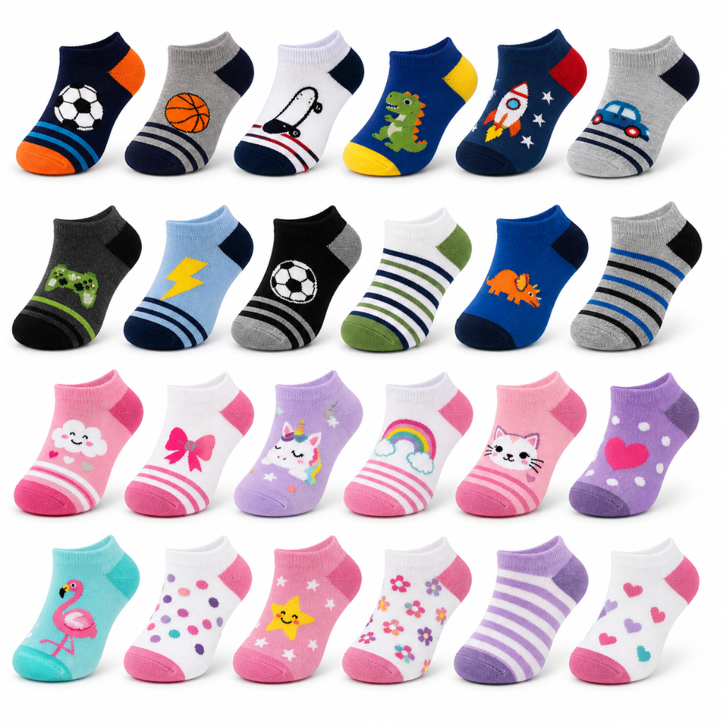 Kit Meia Infantil 6 Até 15 pares masculino ou feminino confortáveis menor preço 2 a 10 anos