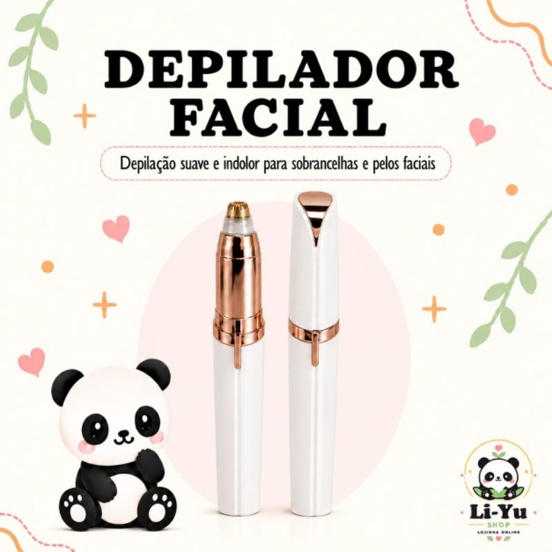 Depilador Sobrancelha E Removedor Pelos Faciais USB Elétrico Flawless Recarregável