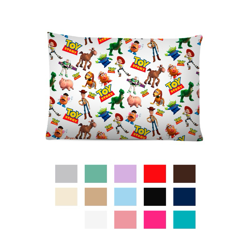 Kit Lençol Toy Story Micropercal 400 Fios c/ Elástico – Solteiro (2 Peças) | Casal/Queen/King (3 Peças c/ 2 Fronhas)